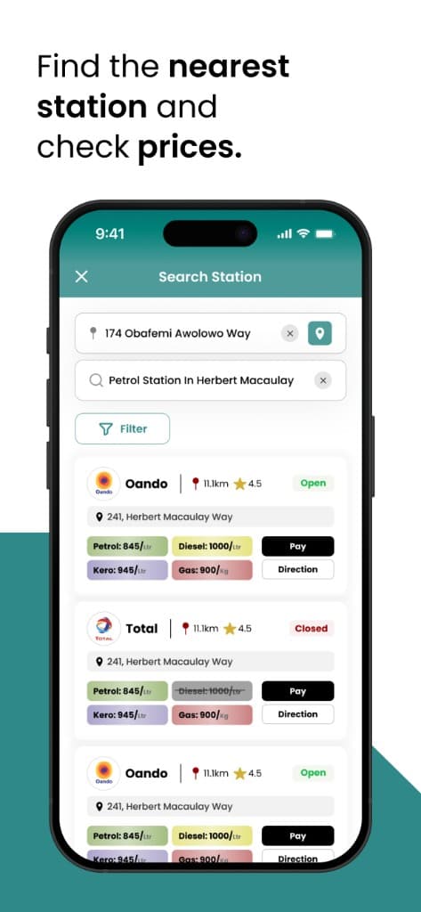 Coil — Find a station and check prices