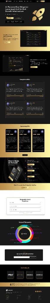 Vestpad — Landing page